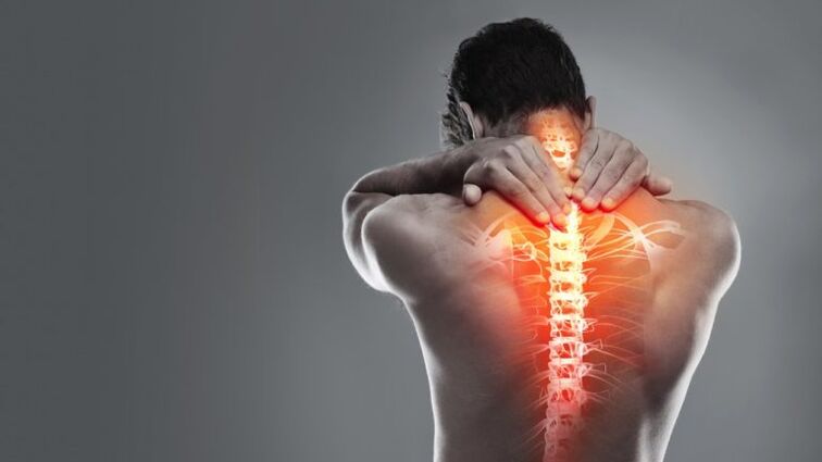 Nerve pain causing pain in the shoulder blade area