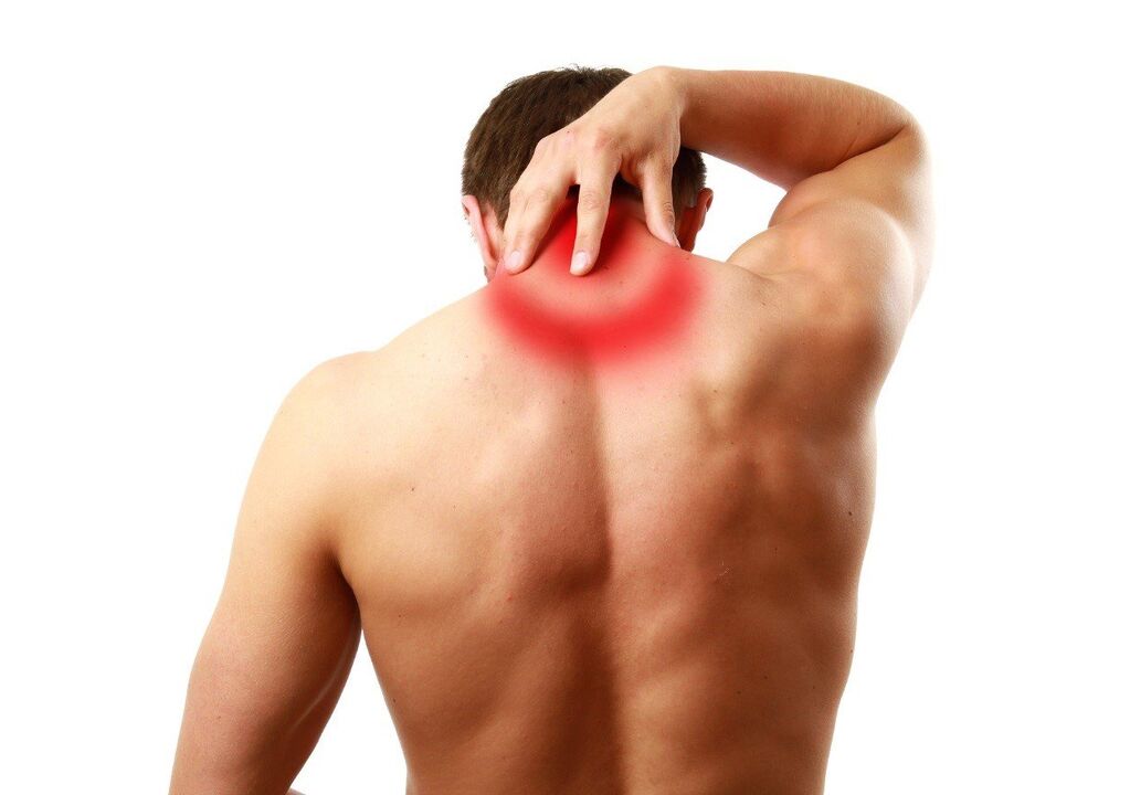 Cervical osteonecrosis is the result of excessive stress and weakening of the elasticity of the muscles in the neck area
