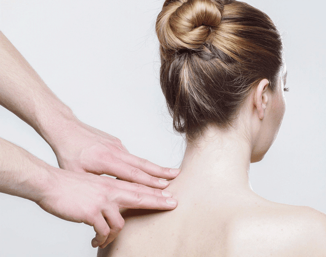 Women's neck massage