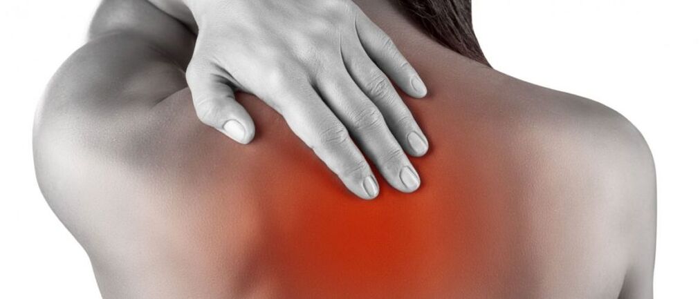 Back pain in shoulder area
